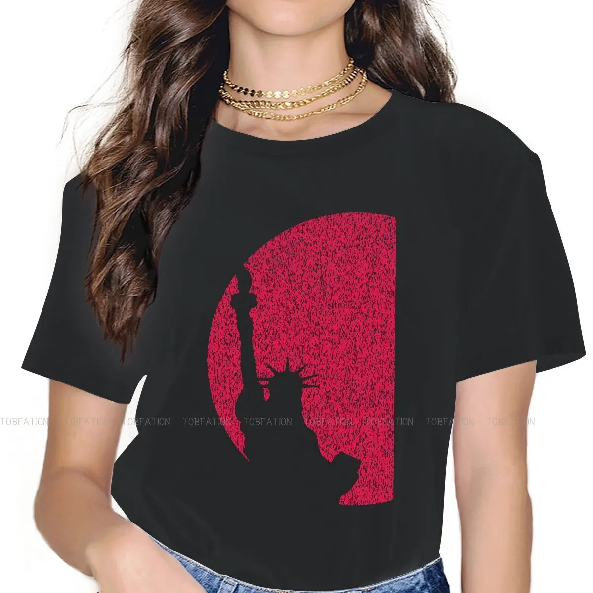 Minimalist Distressed Red Sun TShirts Statue of Liberty Cultural Architecture Female Streetwear T Shirt O Neck Big Size 4XL
Minimalist Distressed Red Sun TShirts Statue of Liberty Cultural Architecture Female Streetwear T Shirt O Neck Big Size 4XL