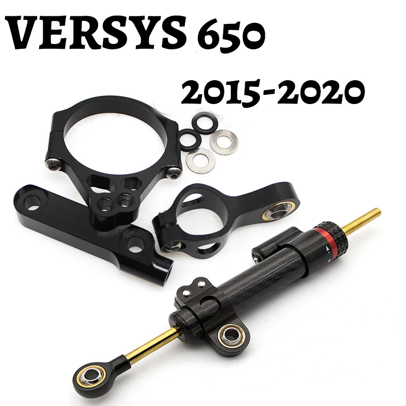 Fiber Carbon Motorcycle Steering Damper Stabilizer For Kawasaki VERSYS 650 2015-2020 Dampers Mount Bracket Support Kit
Fiber Carbon Motorcycle Steering Damper Stabilizer For Kawasaki VERSYS 650 2015-2020 Dampers Mount Bracket Support Kit