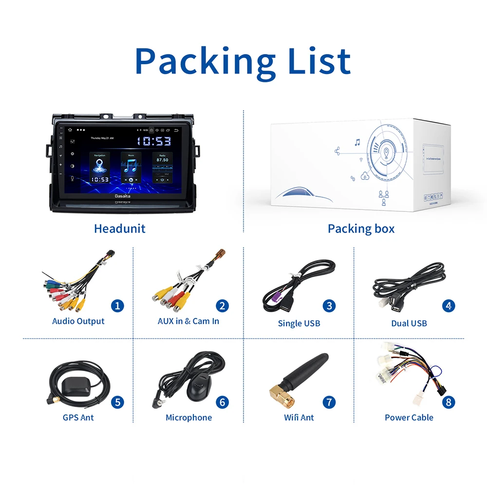 Dasaita Android 10.0 Car Multimedia 9" Touch Screen for Toyota Previa 2015 2016 2017 2018 Radio Player GPS Bluetooth MAX10
Dasaita Android 10.0 Car Multimedia 9" Touch Screen for Toyota Previa 2015 2016 2017 2018 Radio Player GPS Bluetooth MAX10