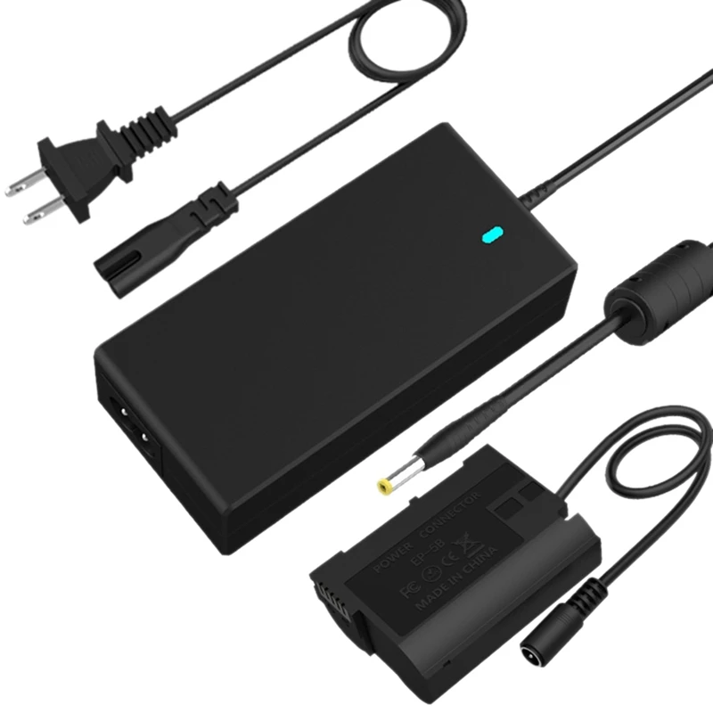 EP-5B DC Coupler Dummy Battery EN-EL15 AC Power Adapter Charger Kit For Nikon D750 D800 Digital Cameras(US Plug)
EP-5B DC Coupler Dummy Battery EN-EL15 AC Power Adapter Charger Kit For Nikon D750 D800 Digital Cameras(US Plug)