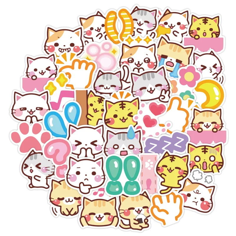 40Pcs Cartoon Cat Animal Stickers Decals Skateboard Sticker For Laptop Motorcycle Luggage Gift Toy
40Pcs Cartoon Cat Animal Stickers Decals Skateboard Sticker For Laptop Motorcycle Luggage Gift Toy