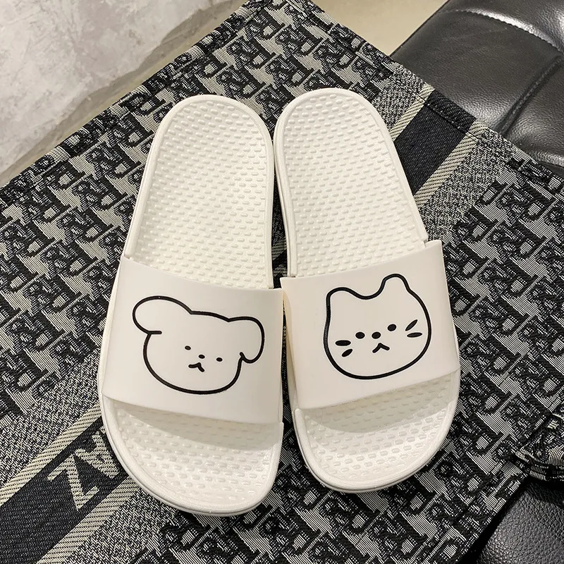Summer New Ladies Sandals And Slippers, Comfortable Non-slip Indoor Slippers, Cartoon Cute Cat And Dog Pattern Student Slippers
Summer New Ladies Sandals And Slippers, Comfortable Non-slip Indoor Slippers, Cartoon Cute Cat And Dog Pattern Student Slippers
