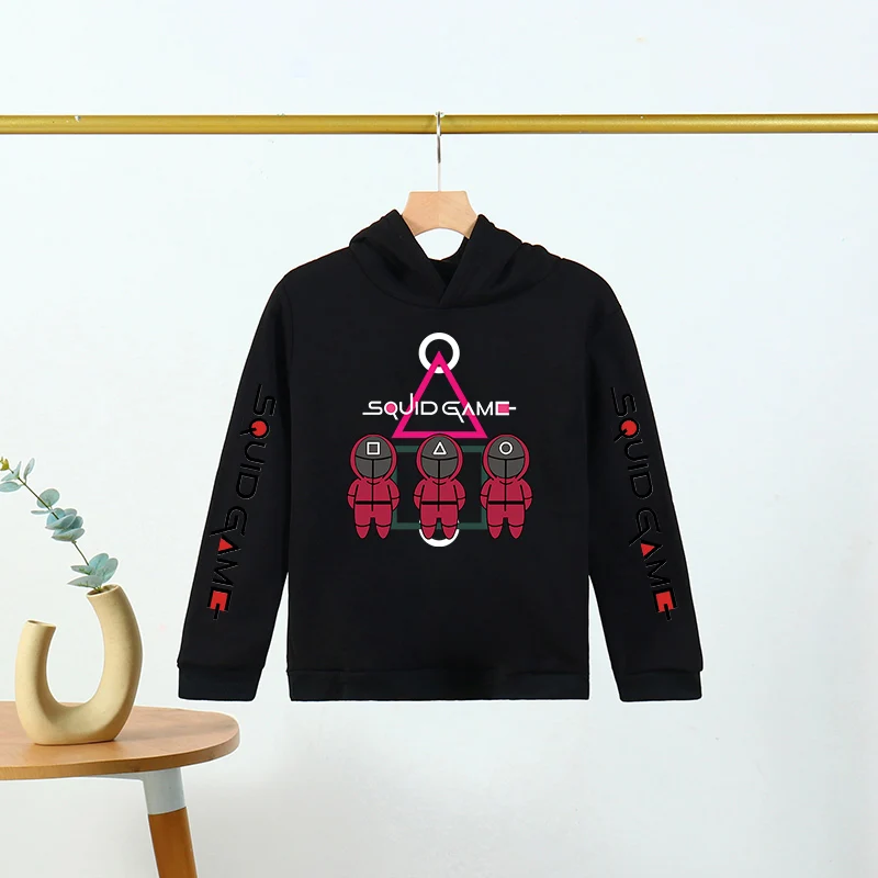 Autumn/winter Sweater Anime Squid Game Boys Hoodie Baby Clothing Children's Clothing Sweater Jogging Sweatshirts 4-14
Autumn/winter Sweater Anime Squid Game Boys Hoodie Baby Clothing Children's Clothing Sweater Jogging Sweatshirts 4-14