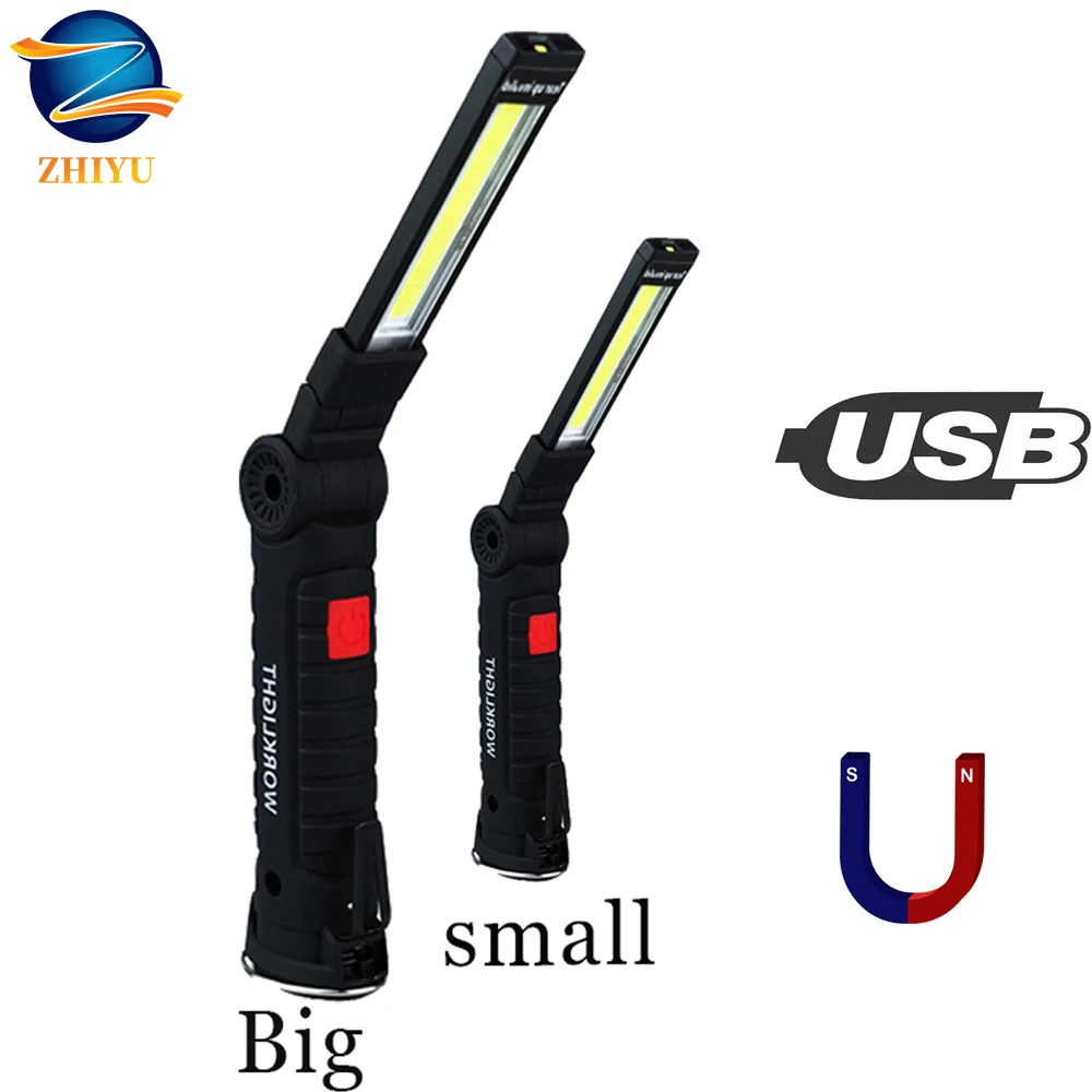 ZHIYU Portable Rechargeable Flashlight Work Light COB LED 5 Modes Tail Magnet Design Inspection Light Repair Car Waterproof
ZHIYU Portable Rechargeable Flashlight Work Light COB LED 5 Modes Tail Magnet Design Inspection Light Repair Car Waterproof