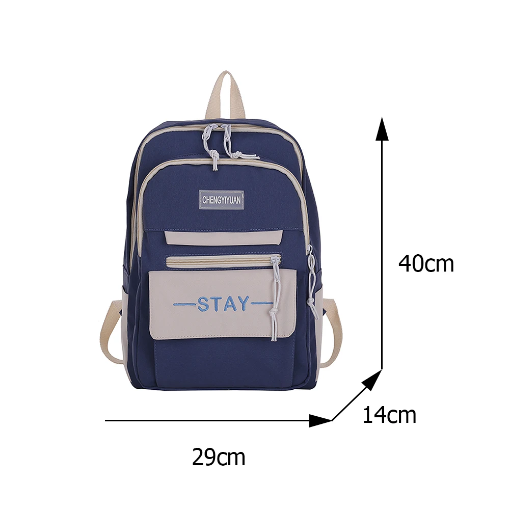 Casual Preppy Style Large Capacity Students School Bags Fashion Color Contrast Letters Printing Women Backpack Ladies Handbags
Casual Preppy Style Large Capacity Students School Bags Fashion Color Contrast Letters Printing Women Backpack Ladies Handbags