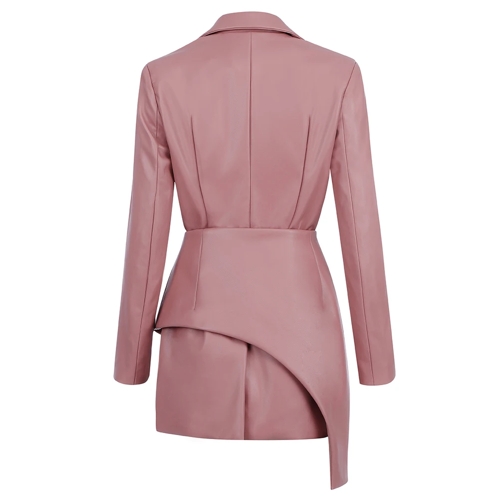 High Quality Deep Pink Leather Long Sleeve 2 Pieces Set Bodycon Top Skirts Women Sexy V Neck Set
High Quality Deep Pink Leather Long Sleeve 2 Pieces Set Bodycon Top Skirts Women Sexy V Neck Set