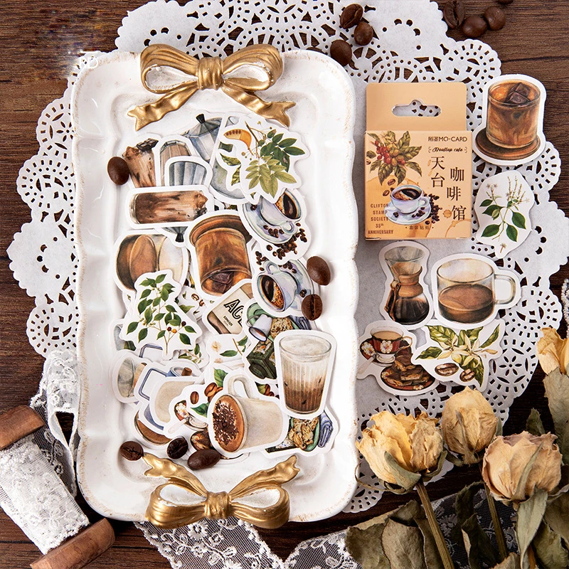 45pcs/pack Vintage Rooftop Coffee Shop Stickers Set Scrapbooking Stickers For Journal Planner Diy Crafts Scrapbooking Diary
45pcs/pack Vintage Rooftop Coffee Shop Stickers Set Scrapbooking Stickers For Journal Planner Diy Crafts Scrapbooking Diary
