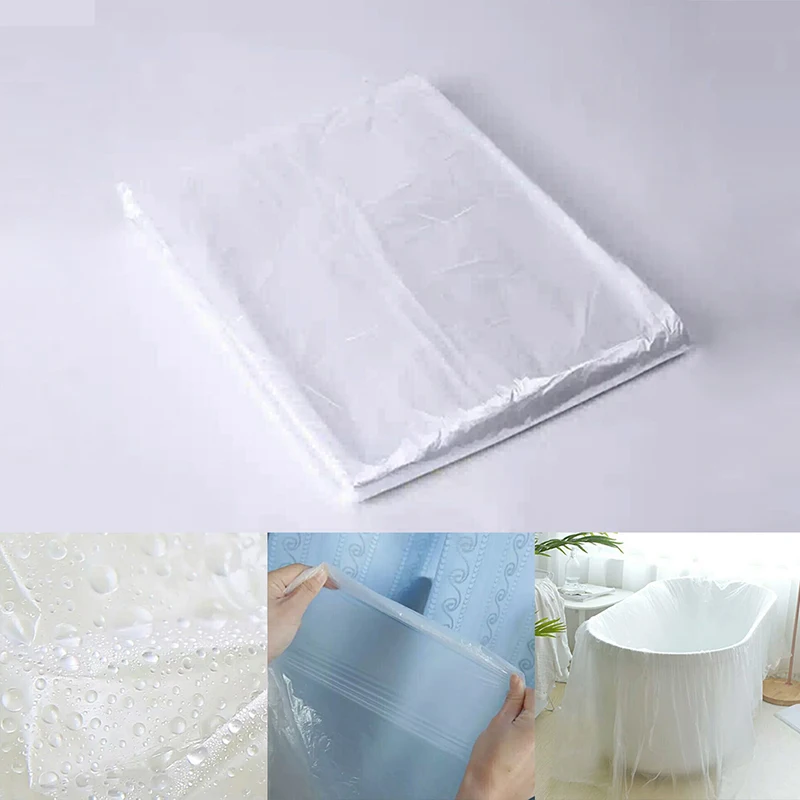 Thickened Disposable Bathtub Cover Bag Lining Clear Health Bath Tub Family Hotel Film Home Decor Salon Household Bag 
Thickened Disposable Bathtub Cover Bag Lining Clear Health Bath Tub Family Hotel Film Home Decor Salon Household Bag