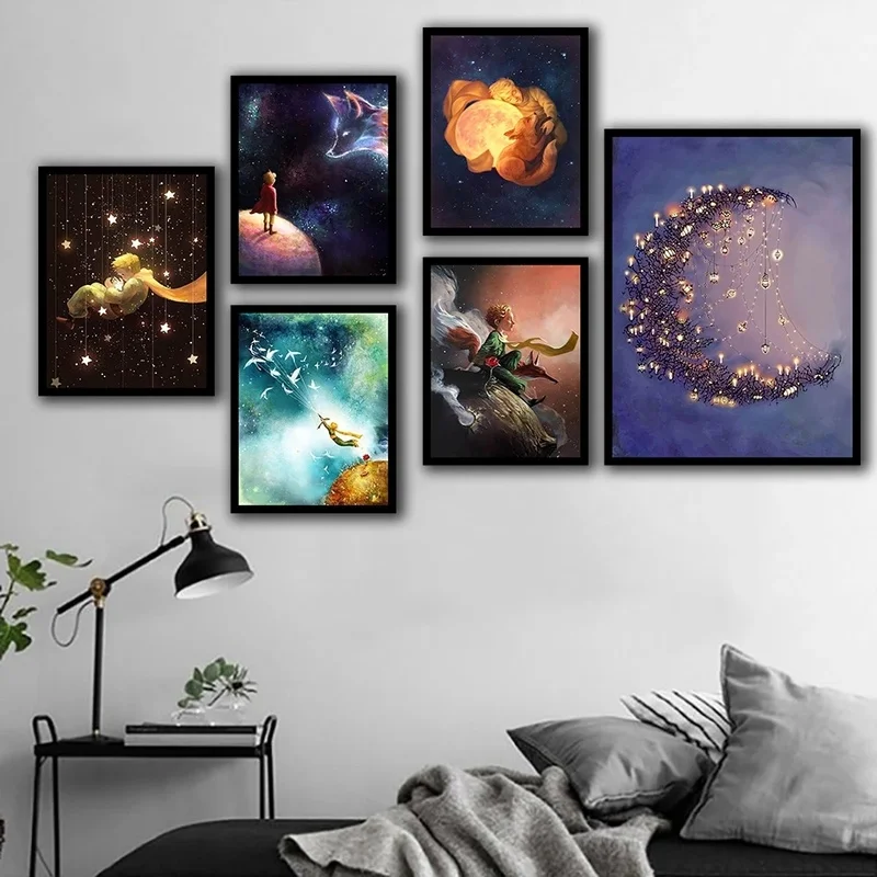 Painting Posters Wall Artwork Canvas Prints Animation The Little Prince Home Decoration Cartoon Modular Pictures Baby Kids Room
Painting Posters Wall Artwork Canvas Prints Animation The Little Prince Home Decoration Cartoon Modular Pictures Baby Kids Room