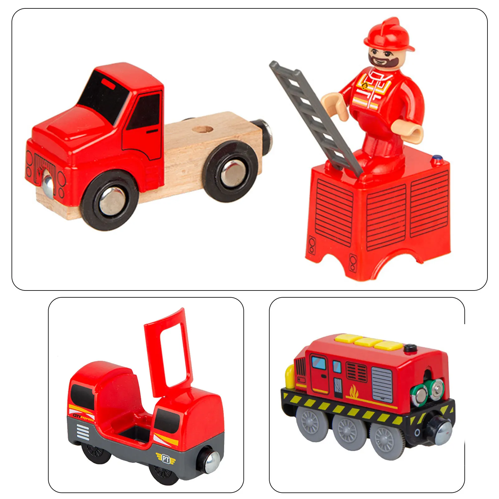 Christmas electric toy train set An electric toy consisting of a locomotive carriage a fire truck Compatible with reasonab
Christmas electric toy train set An electric toy consisting of a locomotive carriage a fire truck Compatible with reasonab