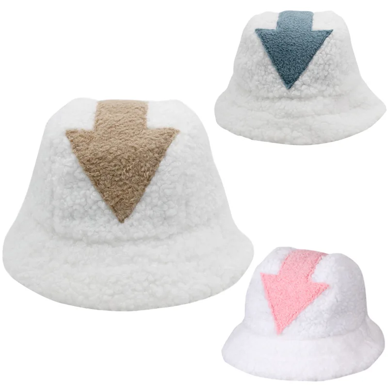 Winter Bucket Hat Lamb Wool Hat Warm Fishing Caps Faux Fur Arrow Symbol Printed Bucket Hat Men Women Tide Flat Top Hats
Winter Bucket Hat Lamb Wool Hat Warm Fishing Caps Faux Fur Arrow Symbol Printed Bucket Hat Men Women Tide Flat Top Hats