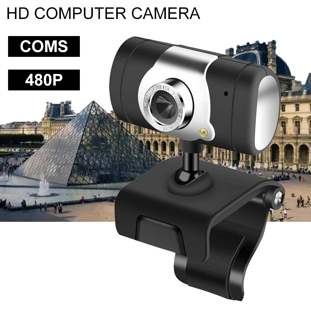 480p USB веб камера PC Вращение с микрофоном для Skype компьютера видео вызов