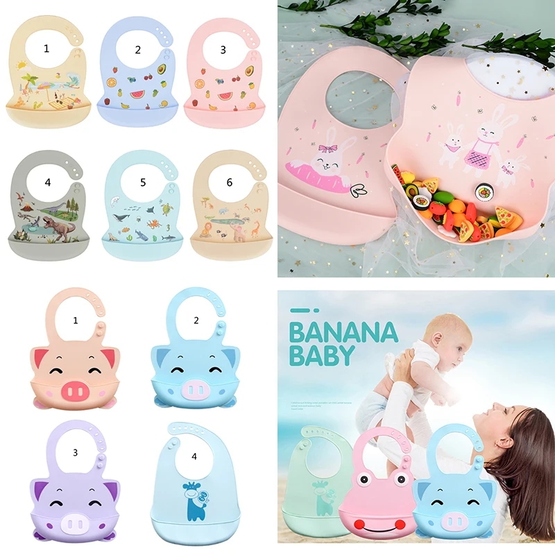 Cartoon Waterproof Baby Bibs Newborn Infant Adjustable Apron with Pocket Silicone Feeding Food Catcher
Cartoon Waterproof Baby Bibs Newborn Infant Adjustable Apron with Pocket Silicone Feeding Food Catcher