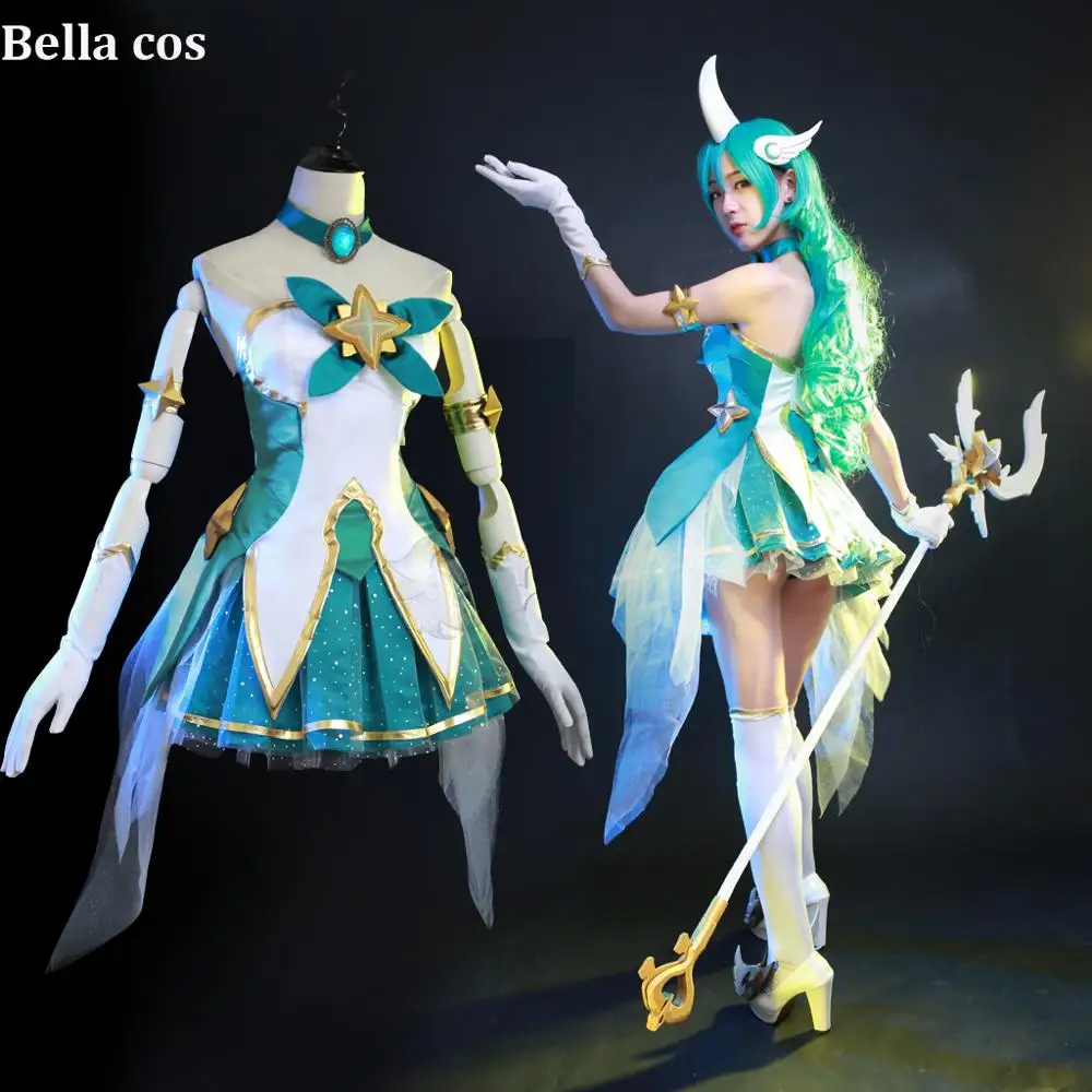 Женский костюм для косплея LOL Star Guardian оригинальный размер|Игровые костюмы| |