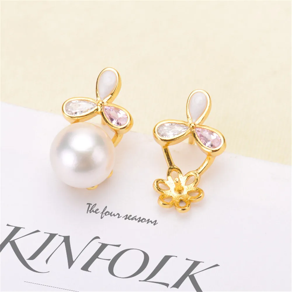 925 Sterling Silver Plating Earrings Pearl Earrings Accessories Findings Earrings Jewelry Parts Fittings Mountings DIY Girl Gift
925 Sterling Silver Plating Earrings Pearl Earrings Accessories Findings Earrings Jewelry Parts Fittings Mountings DIY Girl Gift