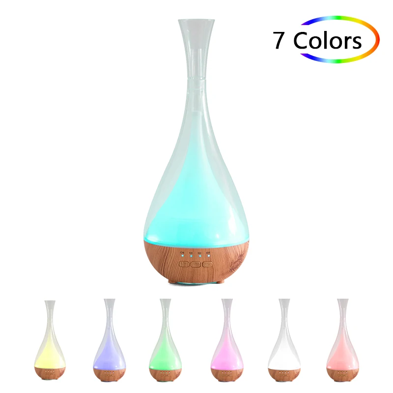 120ML USB Air Humidifier Electric Aroma Diffuser Mist Maker Wood Grain Oil Aromatherapy 7 LED Light For Car Home Office
120ML USB Air Humidifier Electric Aroma Diffuser Mist Maker Wood Grain Oil Aromatherapy 7 LED Light For Car Home Office