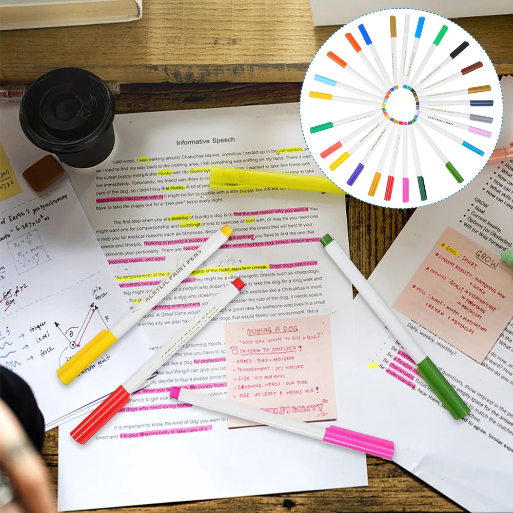 25Pcs Acrylic Color Pens Students Watercolour Ink Pens DIY Art Drawing Pens
25Pcs Acrylic Color Pens Students Watercolour Ink Pens DIY Art Drawing Pens