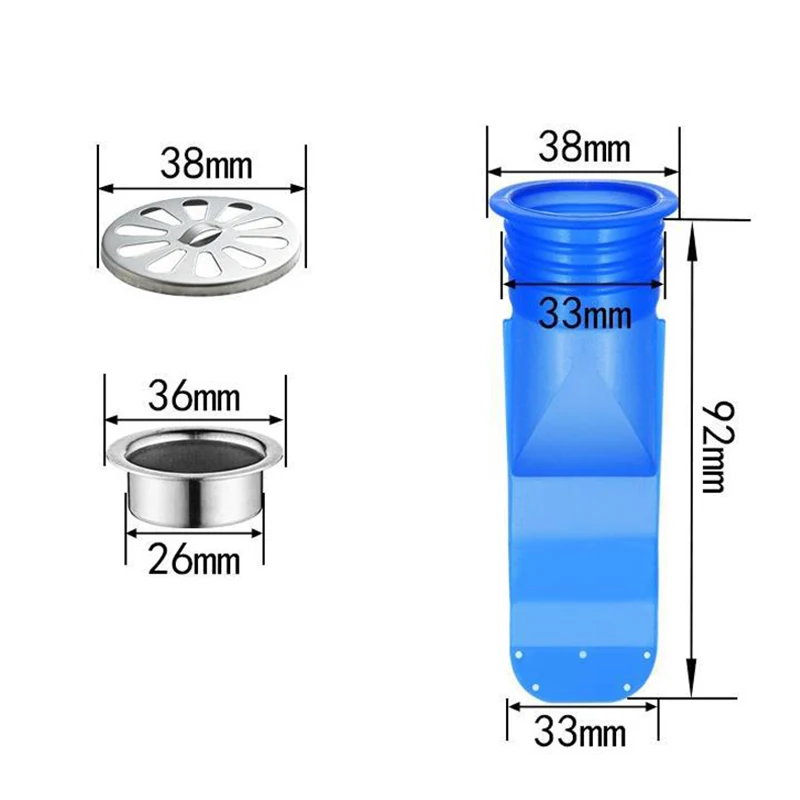 One-Way Drain Seal Valves Bathroom Kitchen Drain Cover Blue 3 Sizes Isolate Drain Pipe Smell LB88
One-Way Drain Seal Valves Bathroom Kitchen Drain Cover Blue 3 Sizes Isolate Drain Pipe Smell LB88