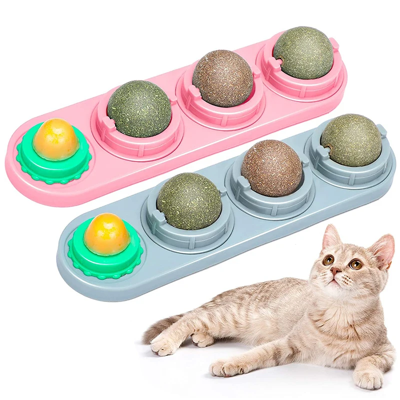 Catnip Wall Ball Toys for Cats Rotatable Snack Edible Balls Refillable Dental Treats Care Teeth Edible Licking Toys for Kitten 
Catnip Wall Ball Toys for Cats Rotatable Snack Edible Balls Refillable Dental Treats Care Teeth Edible Licking Toys for Kitten