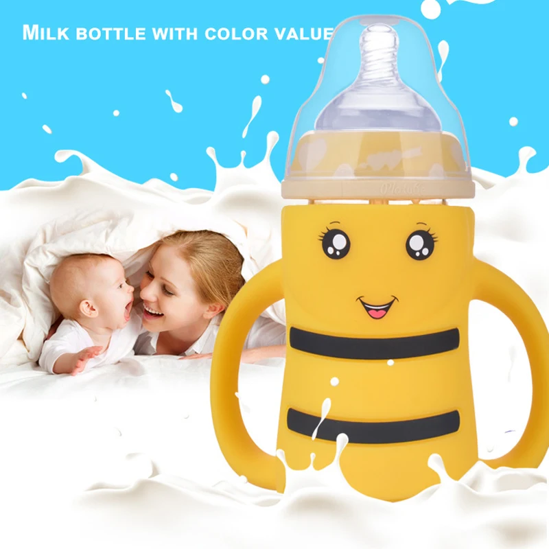 Baby Bottle Kids Cup Striped Bee Wide Mouth Children Training Cups Cute Baby Drinking Water Handle Feeding Bottle
Baby Bottle Kids Cup Striped Bee Wide Mouth Children Training Cups Cute Baby Drinking Water Handle Feeding Bottle