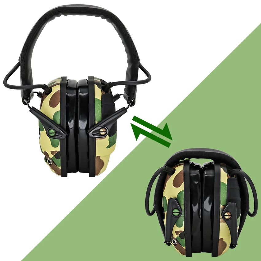Tactical electronic protective earmuffs shooting silicone earmuffs hunting noise reduction pickup tactical headset foldable
Tactical electronic protective earmuffs shooting silicone earmuffs hunting noise reduction pickup tactical headset foldable