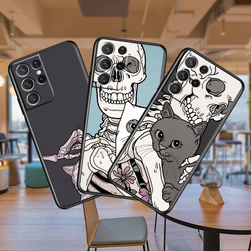 Skull Cat Skeleton Dog For Samsung Galaxy S10 S10E S9 S8 S7 S6 S22 S21 S20 FE Ultra Pro Lite Edge Plus 5G Black Phone Case
Skull Cat Skeleton Dog For Samsung Galaxy S10 S10E S9 S8 S7 S6 S22 S21 S20 FE Ultra Pro Lite Edge Plus 5G Black Phone Case