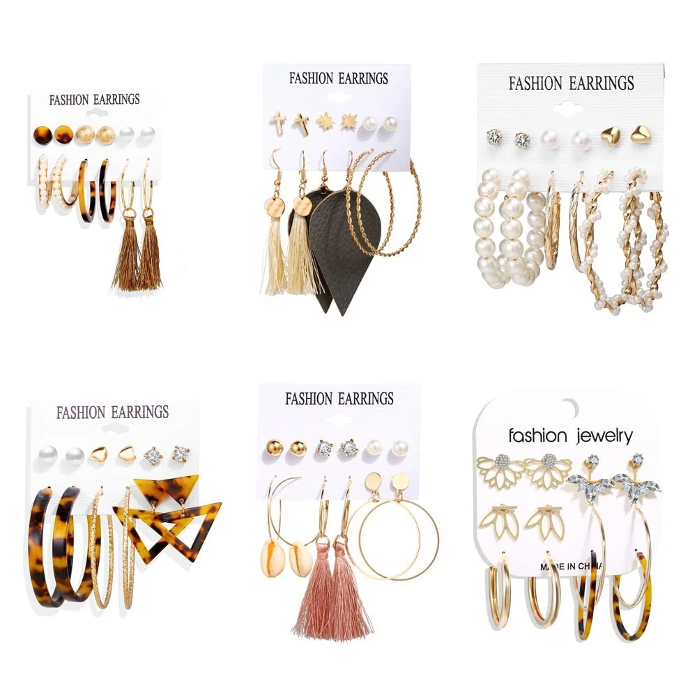 2021 New Fashion Gold Circle Geometric Earrings Set Women Bohemian New Trend Su Rhinestone Acrylic Earrings Jewelry for Women
2021 New Fashion Gold Circle Geometric Earrings Set Women Bohemian New Trend Su Rhinestone Acrylic Earrings Jewelry for Women