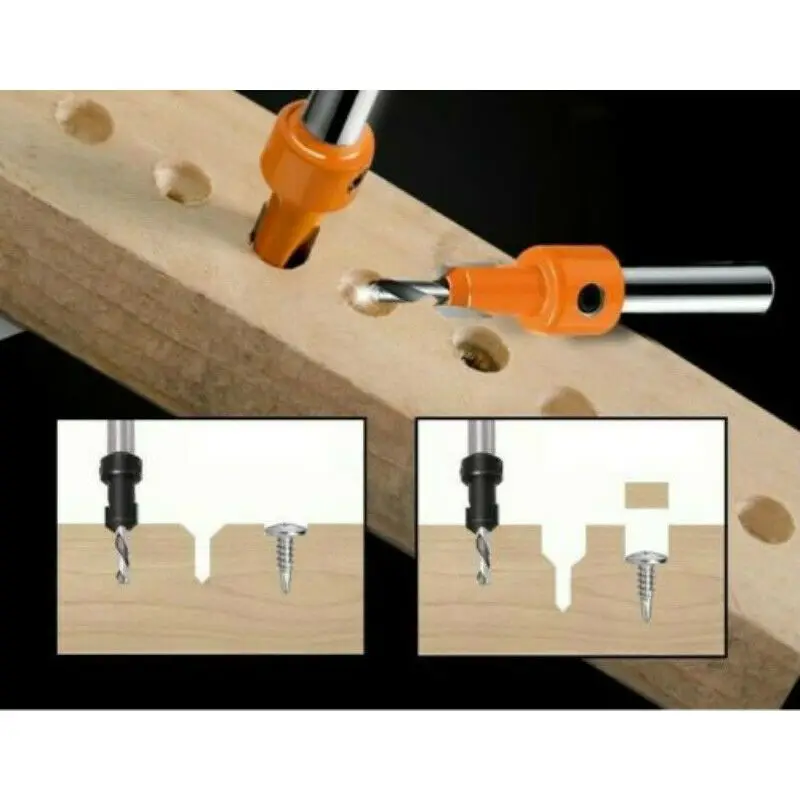 8/10MM 5pcs Shank Countersink Drill Bit Hexagon Woodworking Screw Wood Hole Tools Practical Ajustable Carbon Steel Drilling Bits
8/10MM 5pcs Shank Countersink Drill Bit Hexagon Woodworking Screw Wood Hole Tools Practical Ajustable Carbon Steel Drilling Bits