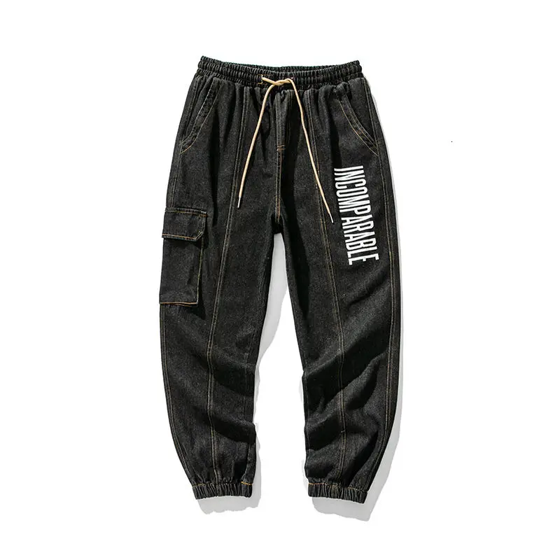 Casual Jeans Men's Autumn Hip-hop Loose Baggy Pants Hiphop Printed Letters Tie Feet Washed Pockets Cowboy Elastic Waist Trousers
Casual Jeans Men's Autumn Hip-hop Loose Baggy Pants Hiphop Printed Letters Tie Feet Washed Pockets Cowboy Elastic Waist Trousers