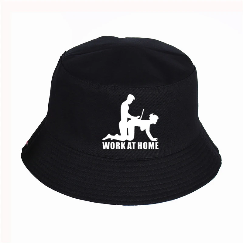 W WOKE AT HOME шляпа с принтом для гиков женская и Мужская Панама Bucket Hat дизайн