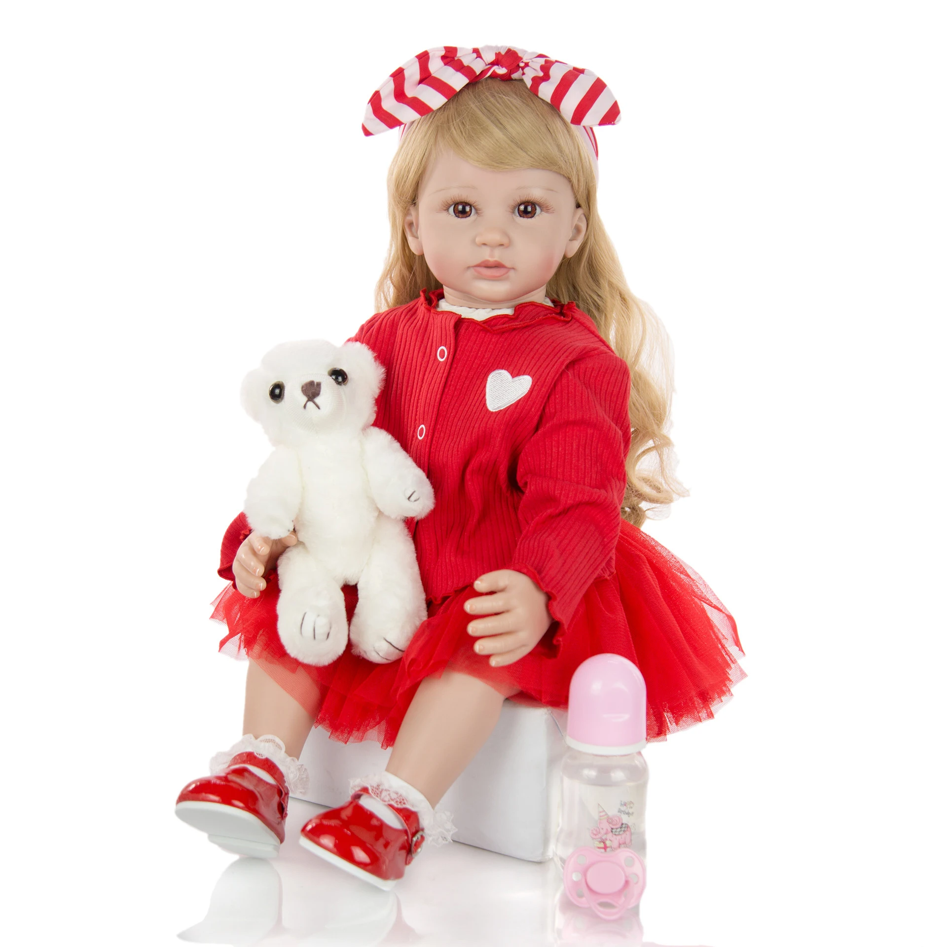 

Кукла реборн NPK, 24 дюйма, 60 см, силиконовая Мягкая Реалистичная кукла-принцесса для девочек, кукла-младенец для продажи, детский Реборн, подар...