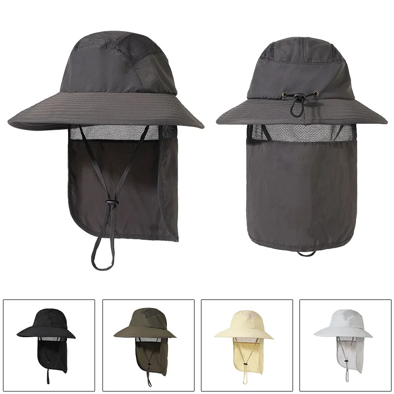 Outdoor Wide Brim Hiking Fishing Hats For Women Men Bucket Hat With Neck Flap Summer UV Protection Sun Hat Breathable Boonie Cap
Outdoor Wide Brim Hiking Fishing Hats For Women Men Bucket Hat With Neck Flap Summer UV Protection Sun Hat Breathable Boonie Cap