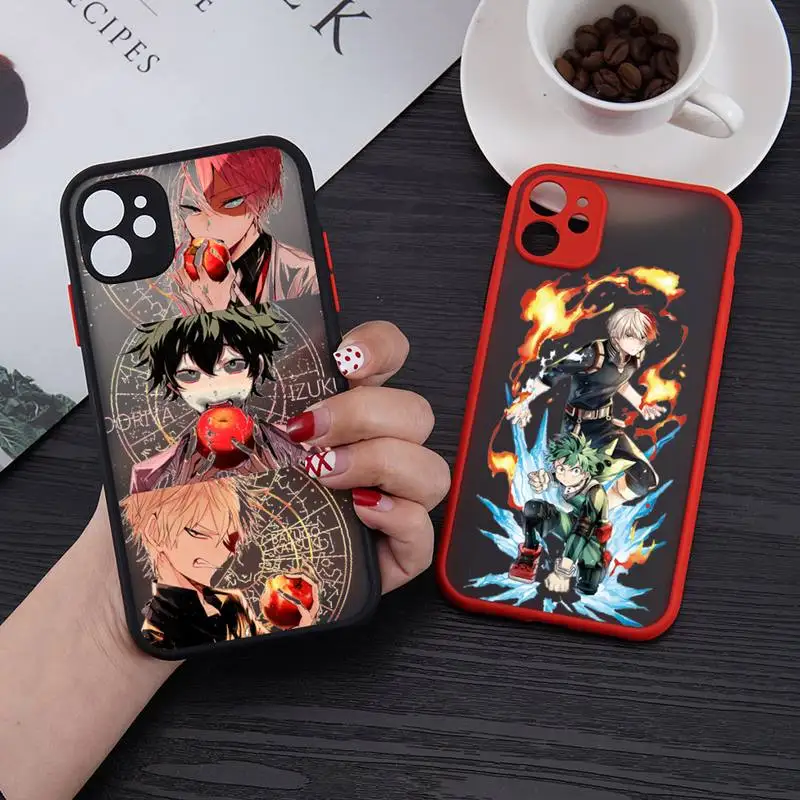 Anime My hero academia Phone Case matte transparent For red iPhone 7 8 x xs xr 11 12 pro plus mini max Clear Funda
Anime My hero academia Phone Case matte transparent For red iPhone 7 8 x xs xr 11 12 pro plus mini max Clear Funda