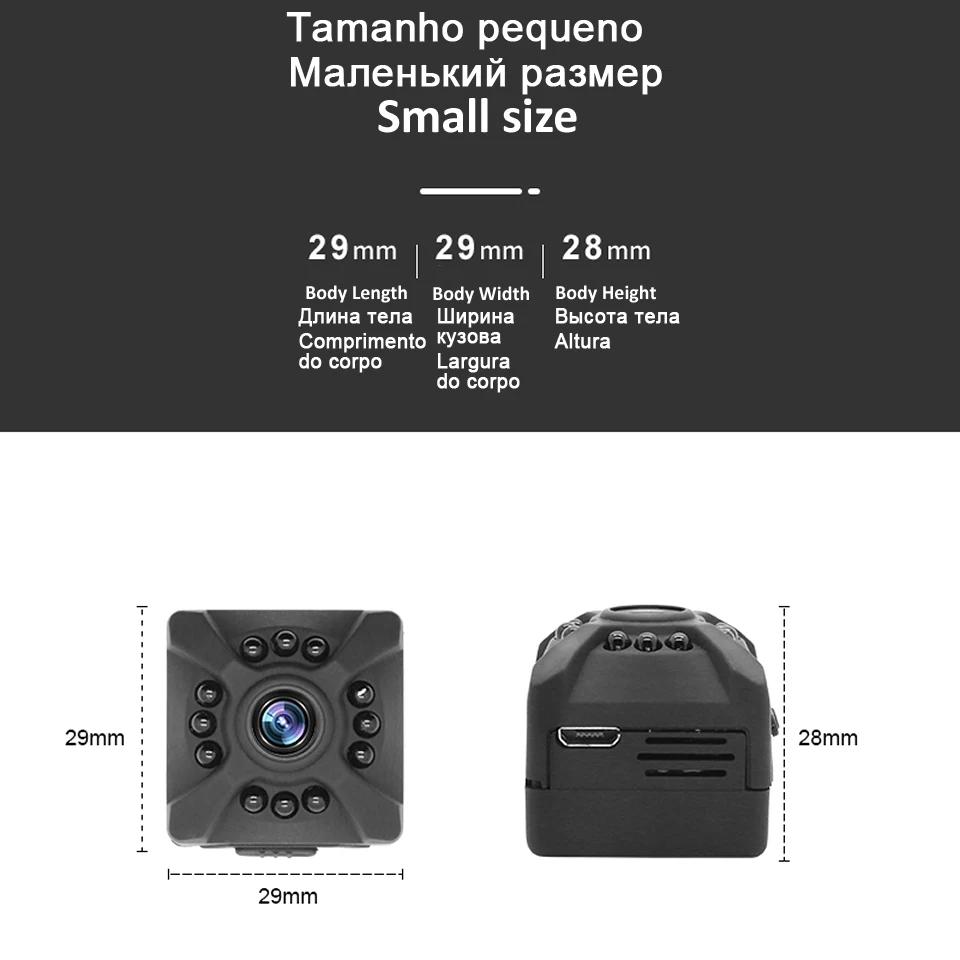 Wi-Fi HD микро домашнее Беспроводное видео CCTV Мини охранное видеонаблюдение с Wifi