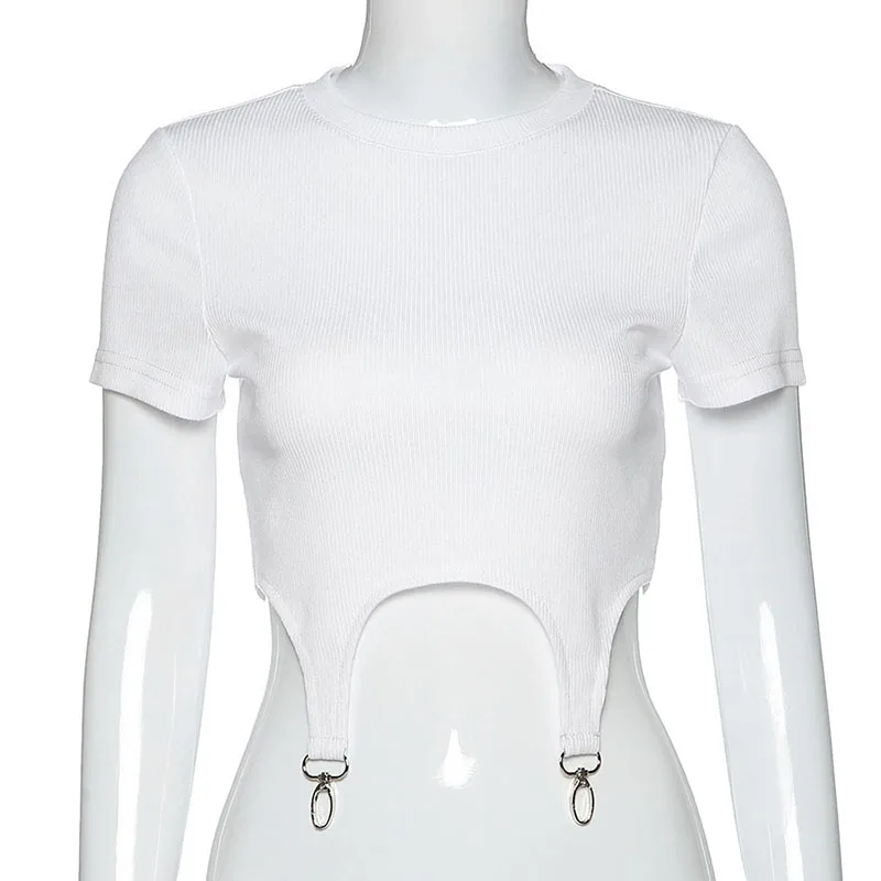 UETEEY solid black/white crop top short sleeve skinny elastic hight shirts tops women 2020 summer fashion asymmetry streetwear
UETEEY solid black/white crop top short sleeve skinny elastic hight shirts tops women 2020 summer fashion asymmetry streetwear