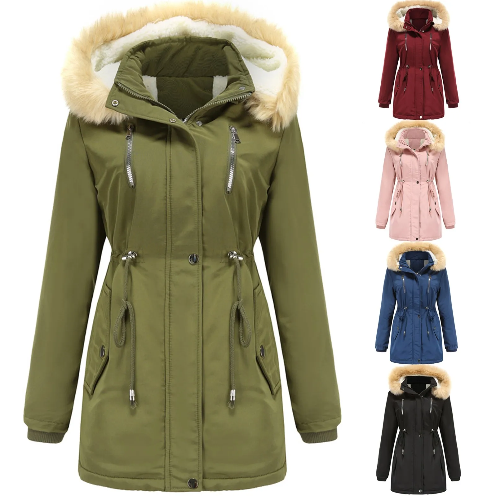 Winter Women's Hooded Plus Velvet Corduroy Coat Ladies Cotton Coat Thick Warm Jacket 2021 New Winter Jacket Women Oversized 
Winter Women's Hooded Plus Velvet Corduroy Coat Ladies Cotton Coat Thick Warm Jacket 2021 New Winter Jacket Women Oversized