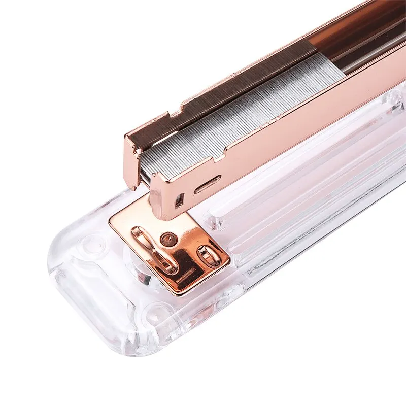 Rose Gold Mini Stapler Metal Manual Stapler Stationery Include 100pcs Staples For Office School Stationery Binding Supplies
Rose Gold Mini Stapler Metal Manual Stapler Stationery Include 100pcs Staples For Office School Stationery Binding Supplies