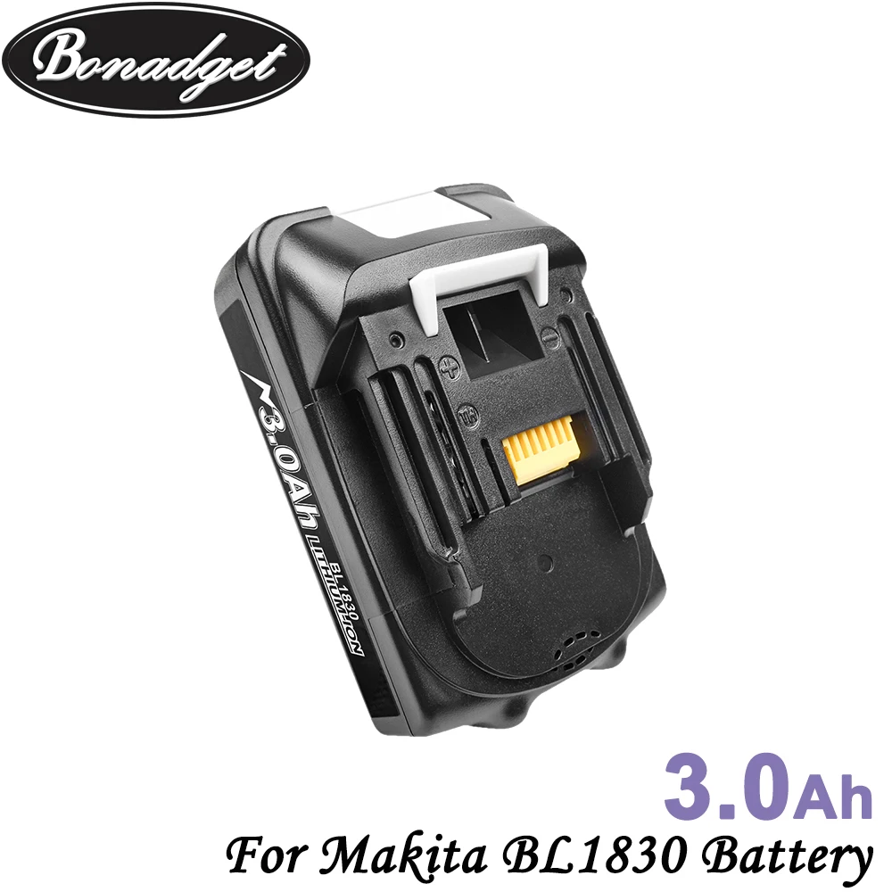 Bonadget Rechargeable 18V 3000mah 4000mah 6000mAh Li-ion Battery For Makita BL1830 BL1815 BL1860 BL1840 194205-3 Tools Battery
Bonadget Rechargeable 18V 3000mah 4000mah 6000mAh Li-ion Battery For Makita BL1830 BL1815 BL1860 BL1840 194205-3 Tools Battery