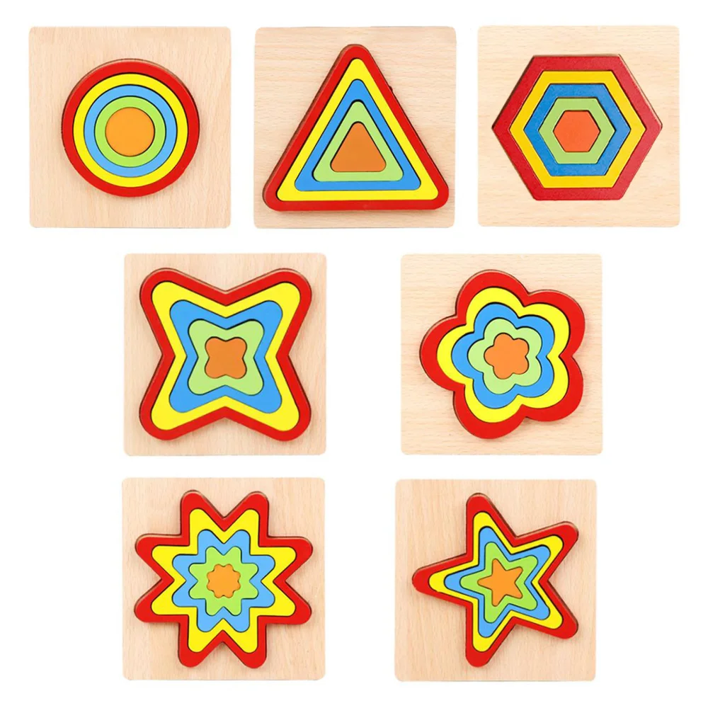 Toys Early Education Puzzle Puzzles Jigsaw Children Wood Teaching Aids Geometric Shapes Their Fine Motor Skills Stacked Block 
Toys Early Education Puzzle Puzzles Jigsaw Children Wood Teaching Aids Geometric Shapes Their Fine Motor Skills Stacked Block