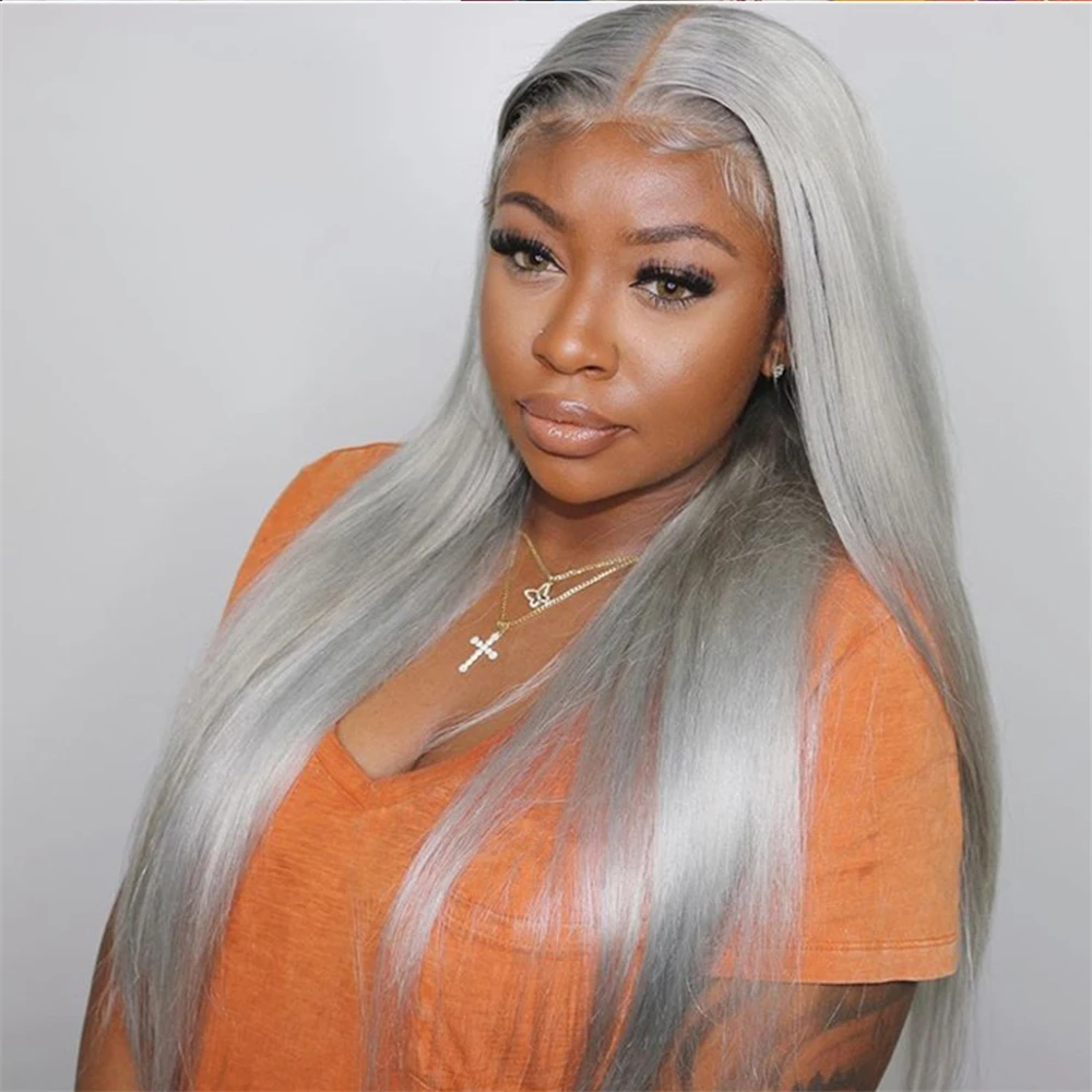 Gray Hair Wigs for Women Glueless Cosplay Synthetic Wig Middle Part With Baby Hair Silky Straight None Lace Wig
Gray Hair Wigs for Women Glueless Cosplay Synthetic Wig Middle Part With Baby Hair Silky Straight None Lace Wig