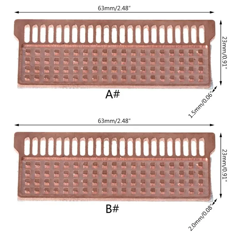 Notebook Memory Heat Sink Copper Heatsink Laptop RAM for DDR1 DDR2 DDR3 DDR4 B85A
Notebook Memory Heat Sink Copper Heatsink Laptop RAM for DDR1 DDR2 DDR3 DDR4 B85A