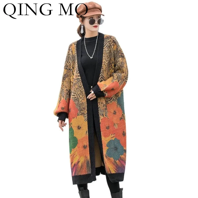 Женский свободный вязаный свитер QING MO, кардиган с принтом, жакет-шаль, большие размеры, осень 2021
Женский свободный вязаный свитер QING MO, кардиган с принтом, жакет-шаль, большие размеры, осень 2021