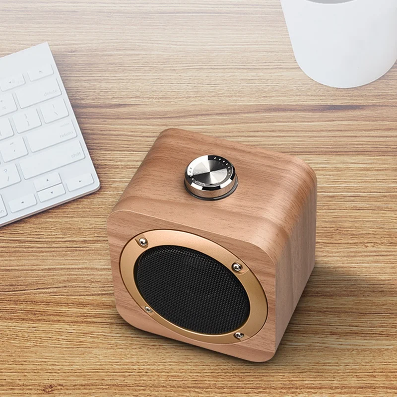 Bluetooth Speaker, USB Desktop Wooden Wireless Bluetooth Portable Speaker with High-Definition Sound and Bass Support
Bluetooth Speaker, USB Desktop Wooden Wireless Bluetooth Portable Speaker with High-Definition Sound and Bass Support