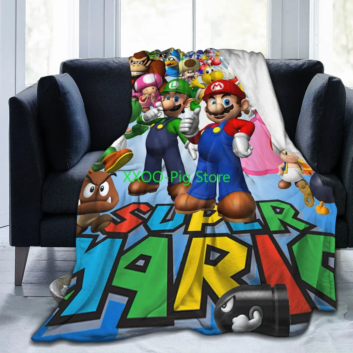 Флисовое одеяло Super Mario, многофункциональное супермягкое покрывало для кровати, кушетки, зима
Флисовое одеяло Super Mario, многофункциональное супермягкое покрывало для кровати, кушетки, зима
