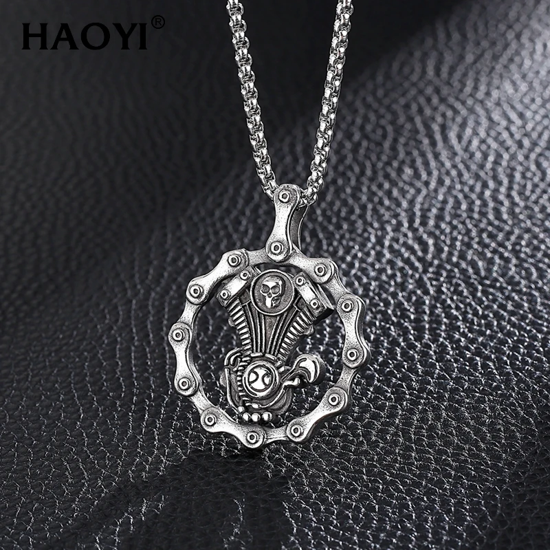 Gothic Retro Mechanical Skull Pendant Necklace Stainless Steel Casting Pendant Men's Punk Locomotive Jewelry Direct Sales
Gothic Retro Mechanical Skull Pendant Necklace Stainless Steel Casting Pendant Men's Punk Locomotive Jewelry Direct Sales