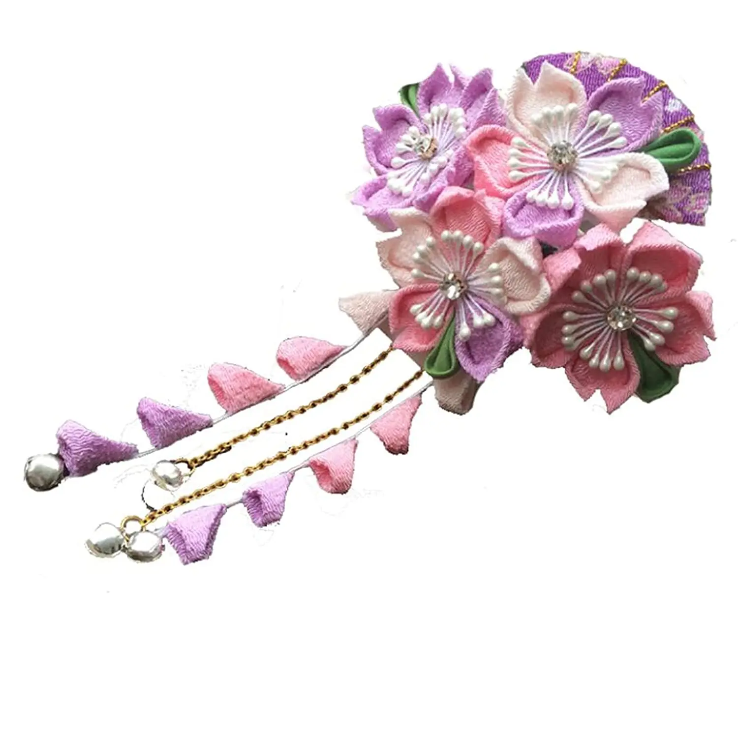 Japanese Sakura Hairpin Hair Clip Tsumami zaiku for Kimono Yukata Hanfu accessories Long Hair Sticks (purple)
Japanese Sakura Hairpin Hair Clip Tsumami zaiku for Kimono Yukata Hanfu accessories Long Hair Sticks (purple)