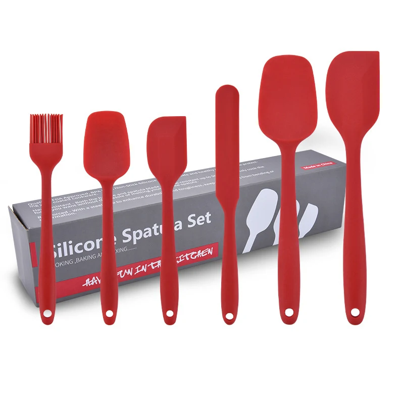 6pcs Silicone kitchenware cooking supplies heat-resistant cooking spatula cake shop tools candy cake bread making tools
6pcs Silicone kitchenware cooking supplies heat-resistant cooking spatula cake shop tools candy cake bread making tools