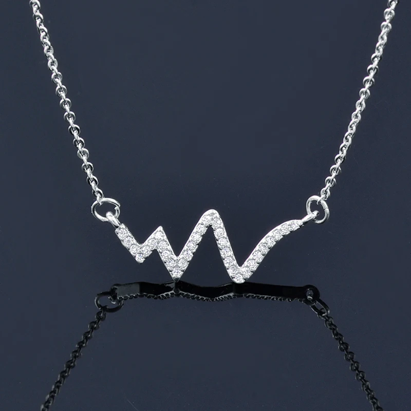 KIOOZOL Heartbeat Wave Shape Crystal Pendant Rose Gold Plated Rose Gold Silver Color Choker Necklace For Women Jewelry 005 KO4
KIOOZOL Heartbeat Wave Shape Crystal Pendant Rose Gold Plated Rose Gold Silver Color Choker Necklace For Women Jewelry 005 KO4