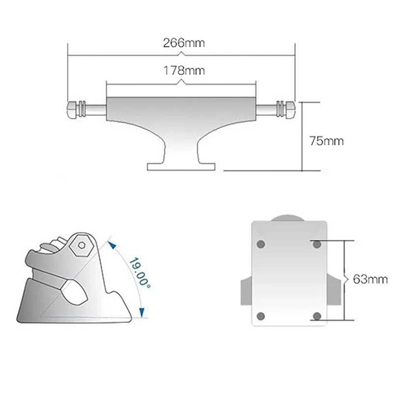Longboard Trucks Skateboard Bridge Professional 5.25Inch Skateboard Bracket Skateboard Board Bridge Parts
Longboard Trucks Skateboard Bridge Professional 5.25Inch Skateboard Bracket Skateboard Board Bridge Parts