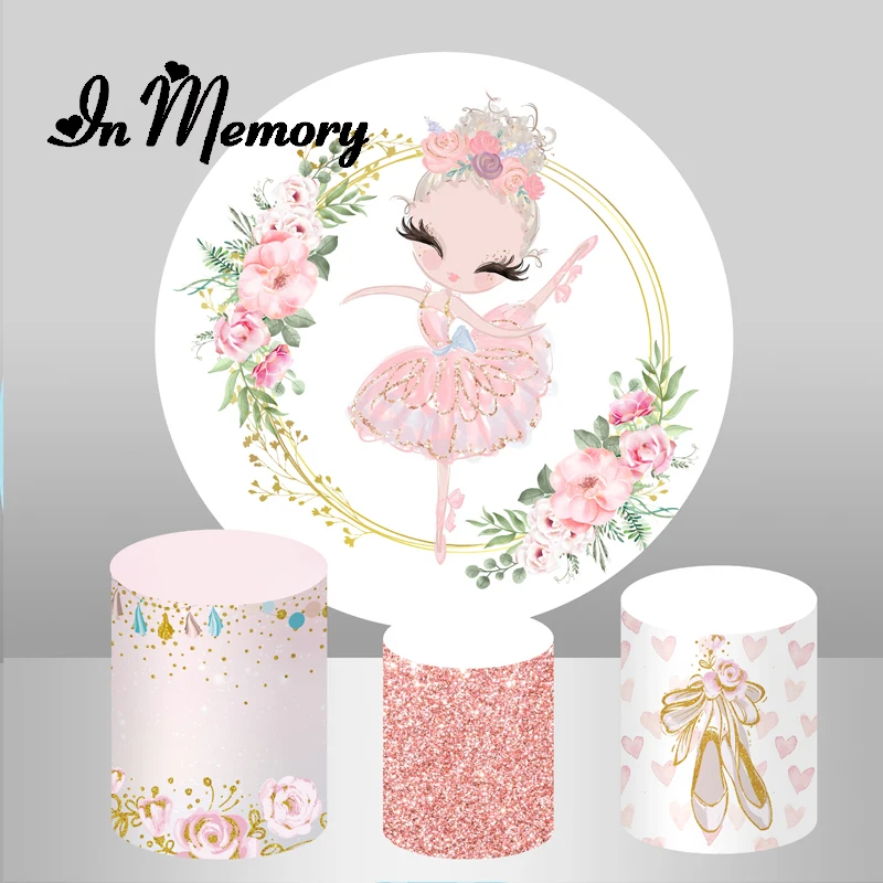 Pink Girls Dance Ballerina Round Backdrop Cover Flowers Circle Kids Baby Shower 1st Birthday Party Background Plinth Covers
Pink Girls Dance Ballerina Round Backdrop Cover Flowers Circle Kids Baby Shower 1st Birthday Party Background Plinth Covers